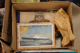 Postal and Cruise Liner history - an archive of Royal Mail Line cruise ship documents and ephemera, including; a official handwritten register of deaths and births on board Royal mail line ships starting from 1910 up to